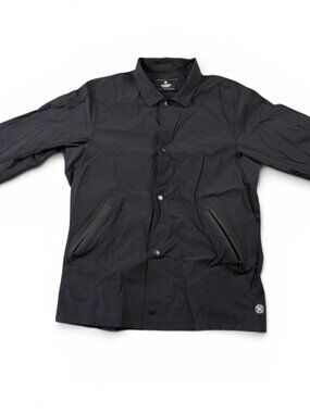 Reigning Champ Jacket Mens Large Small Windbreaker Coaches Snap Button Nylon